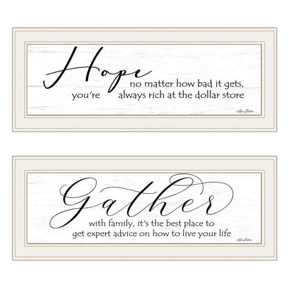 Set Of Two Gather Together 1 White Framed Print Wall Art HomeRoots