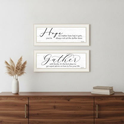 Set Of Two Gather Together 1 White Framed Print Wall Art HomeRoots