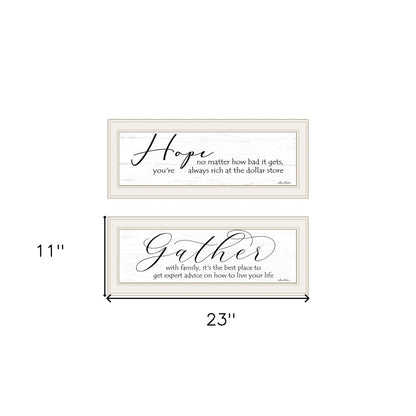 Set Of Two Gather Together 1 White Framed Print Wall Art HomeRoots