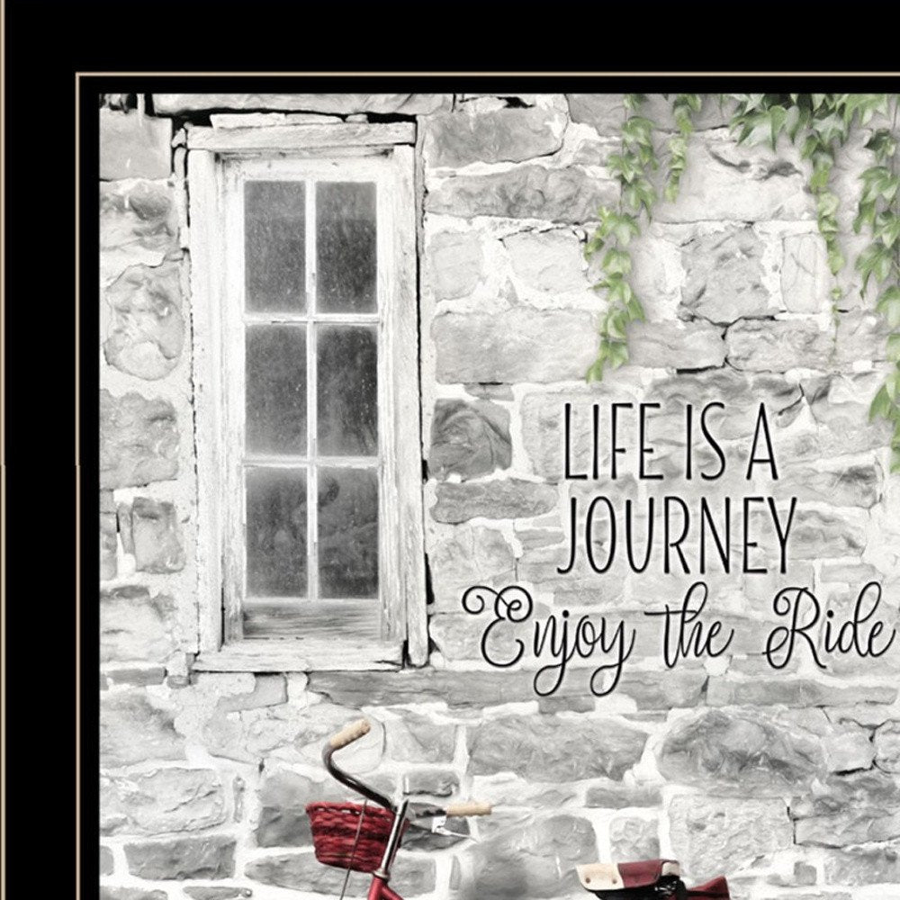 Set Of Two Romantic Bicycles 2 Black Framed Print Wall Art HomeRoots