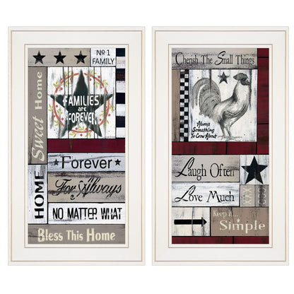 Set Of Two Family Wisdom 1 White Framed Print Wall Art HomeRoots