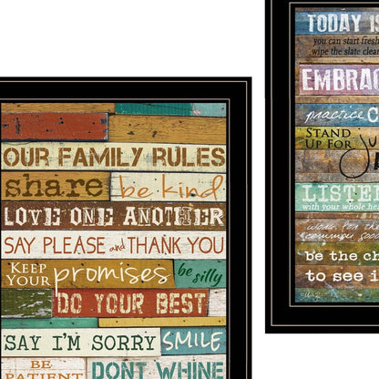 Set Of Two Today Is 2 Black Framed Print Wall Art HomeRoots