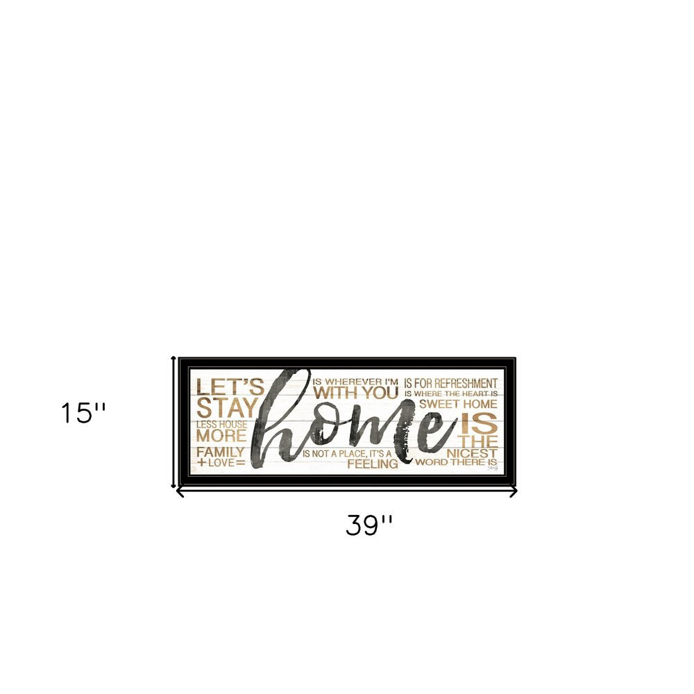 Set Of Two Love or Home 1 Black Framed Print Wall Art HomeRoots