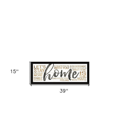 Set Of Two Love or Home 1 Black Framed Print Wall Art HomeRoots