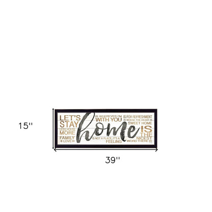 Set Of Two Love or Home 2 Black Framed Print Wall Art HomeRoots