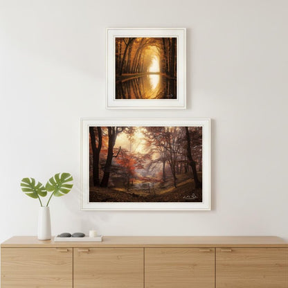 Set Of Two Natures Reflections 1 White Framed Print Wall Art HomeRoots