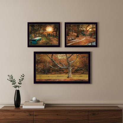 Set Of Three Tranquil Spaces 2 Black Framed Print Wall Art HomeRoots