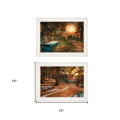 Set Of Two Resting Places 1 White Framed Print Wall Art HomeRoots