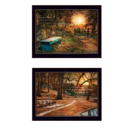 Set Of Two Resting Places 2 Black Framed Print Wall Art HomeRoots