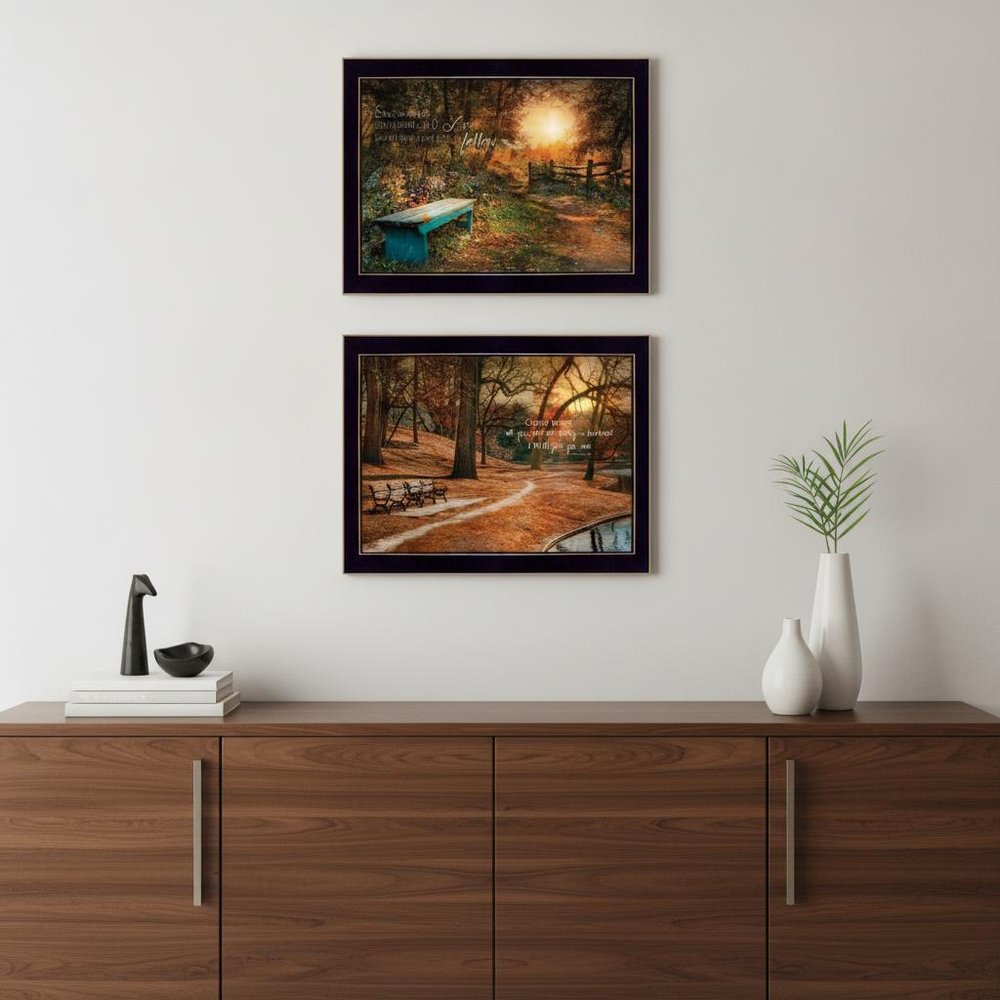 Set Of Two Resting Places 2 Black Framed Print Wall Art HomeRoots