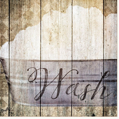 Set Of Three Wash 1 White Framed Print Bathroom Wall Art HomeRoots