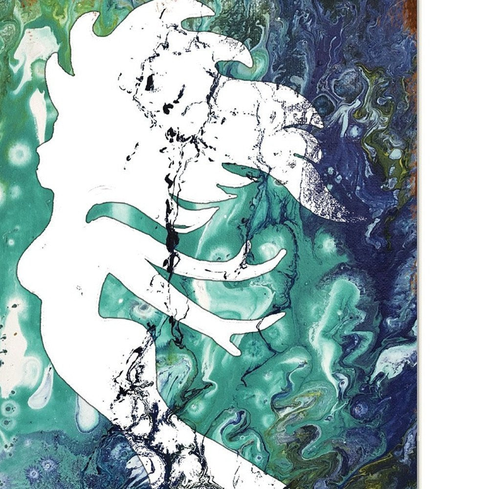 Set Of Two Under The Sea 1 White Framed Print Wall Art — view 10