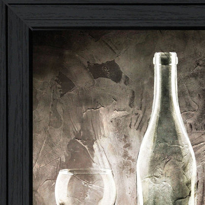 Set Of Two Moody Gray Glassware Still Life 2 Black Framed Print Kitchen Wall Art HomeRoots