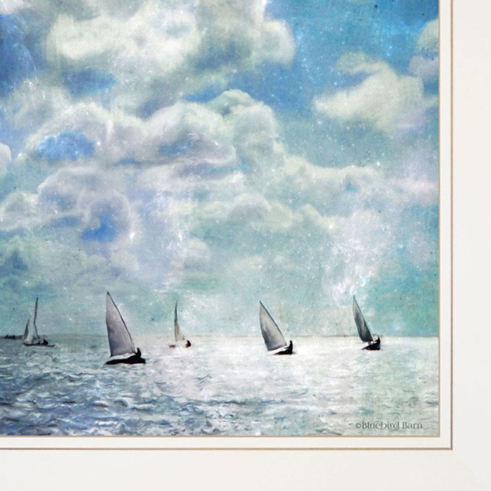 Set Of Two Sailboat Marina 2 White Framed Print Wall Art HomeRoots