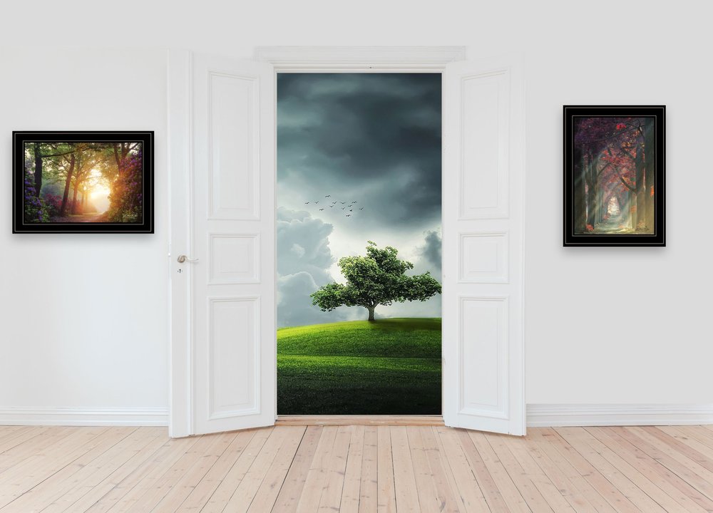 Set Of Two Path of Happiness 2 Black Framed Print Wall Art HomeRoots
