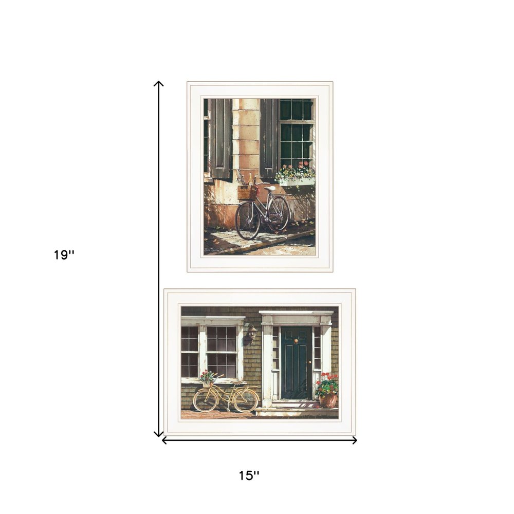 Set Of Two A Picnic Getaway 1 White Framed Print Wall Art — view 3