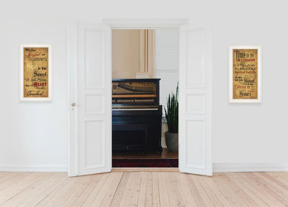 Set Of Two Joyful 1 White Framed Print Wall Art HomeRoots