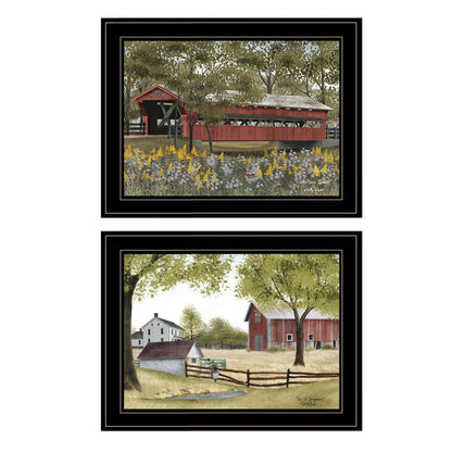 Set Of Two The Spring House 2 Black Framed Print Wall Art HomeRoots