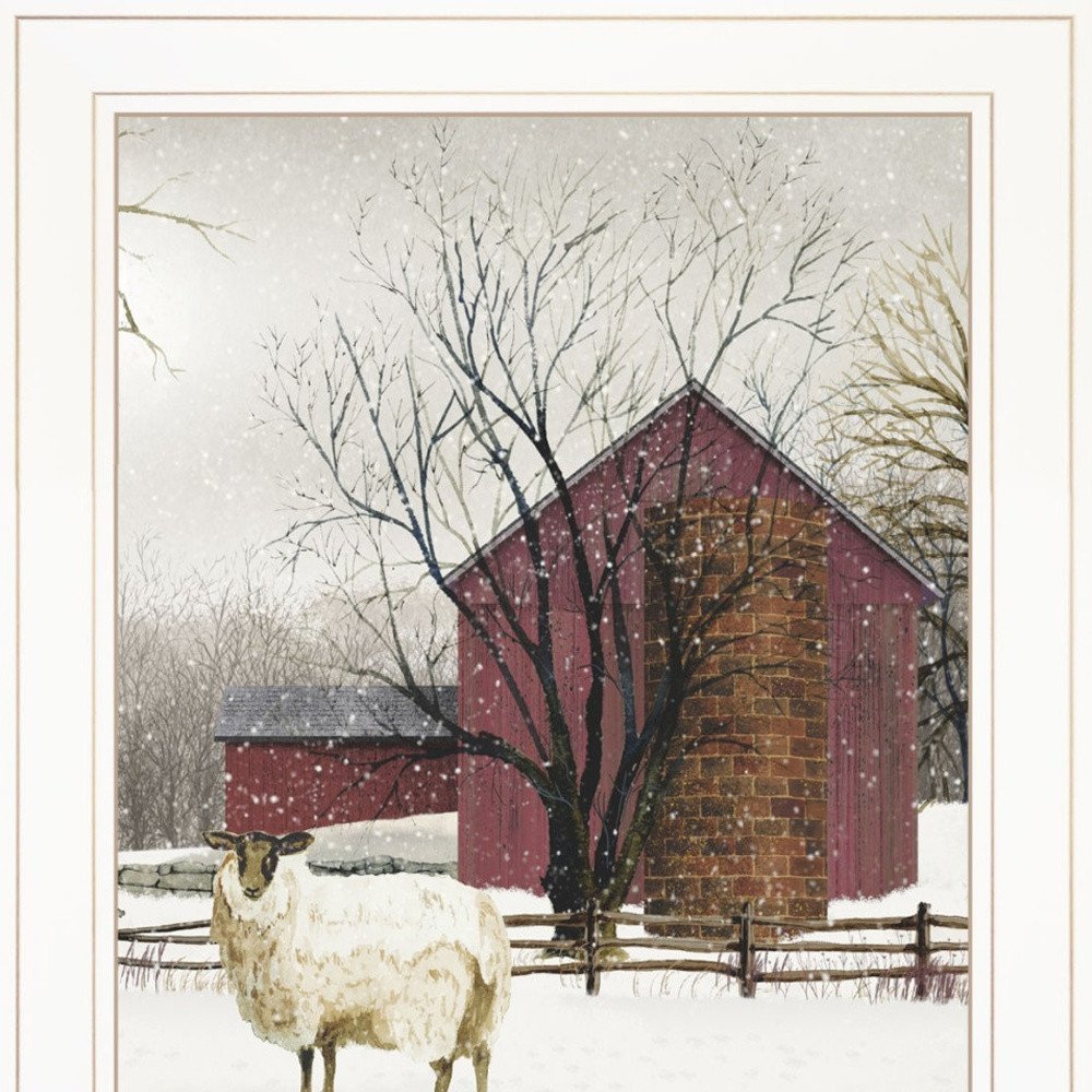 Set Of Two Cold Winter 1 White Framed Print Wall Art HomeRoots