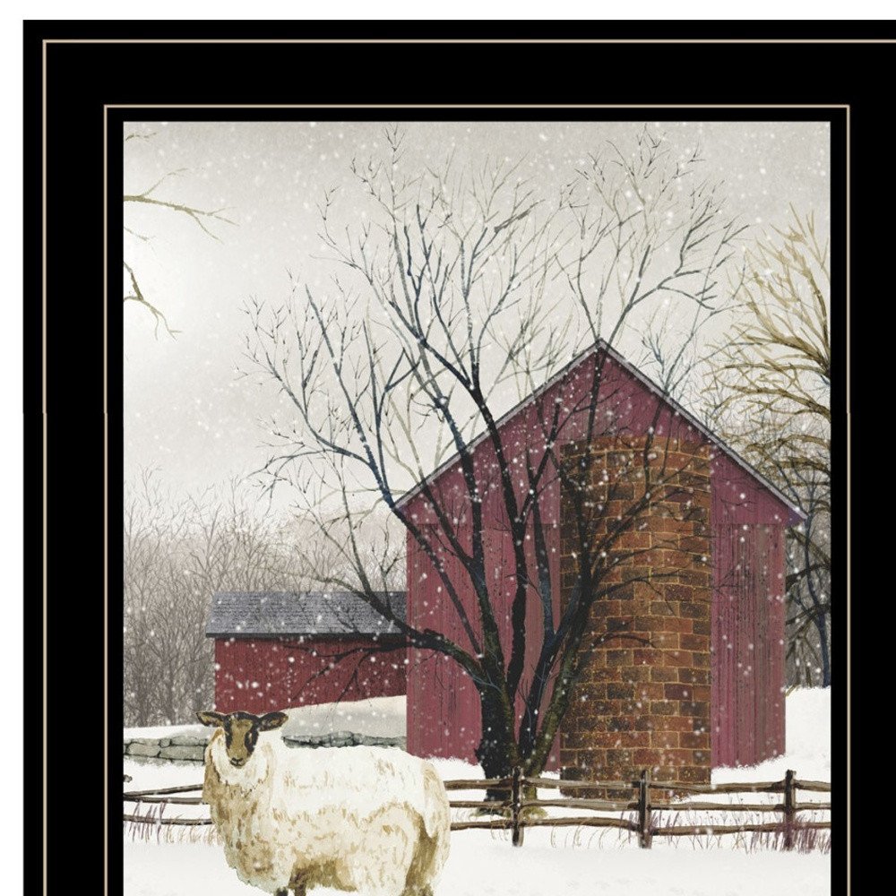 Set Of Two Cold Winter 2 Black Framed Print Wall Art HomeRoots