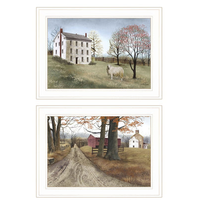 Set Of Two The Road Home 1 White Framed Print Wall Art HomeRoots