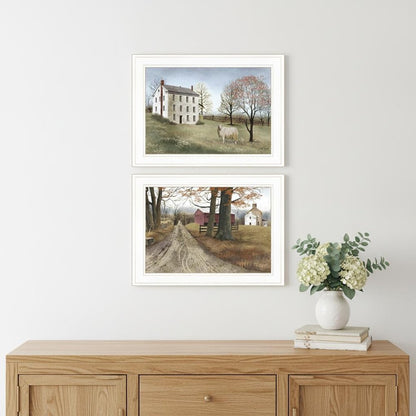 Set Of Two The Road Home 1 White Framed Print Wall Art HomeRoots