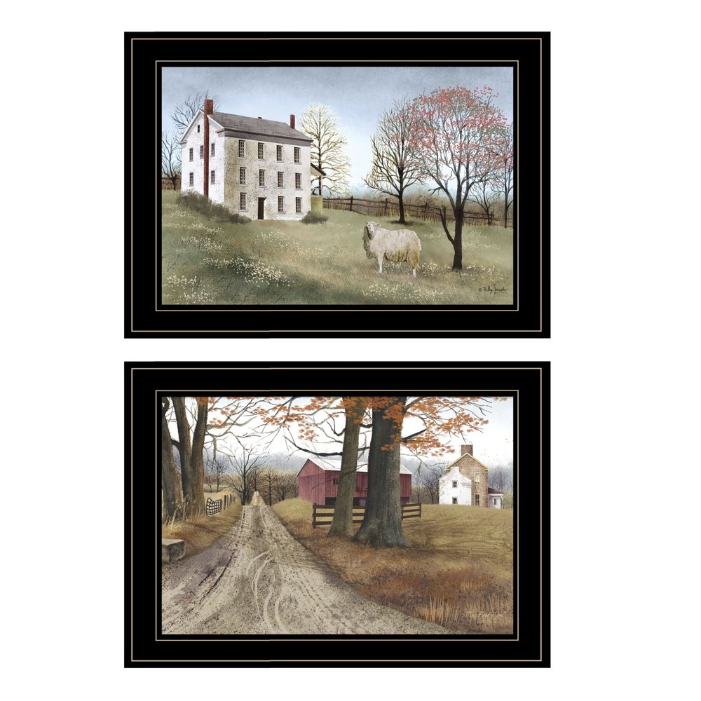 Set Of Two The Road Home 2 Black Framed Print Wall Art HomeRoots