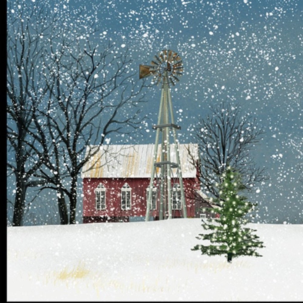 Set Of Two Billy Jacobs Seasonal Autumn or Winter Black Frame Black Framed Print Wall Art — view 3