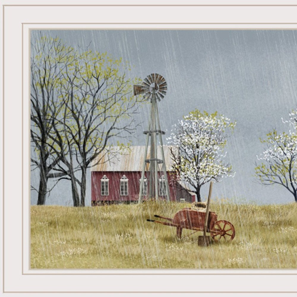 Set Of Two Billy Jacobs Summer or Spring Seasonal White Frame White Framed Print Wall Art — view 6