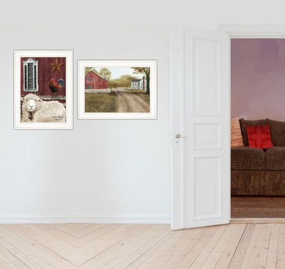 Set Of Two Good Morning 1 White Framed Print Wall Art HomeRoots