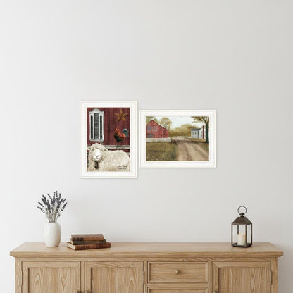 Set Of Two Good Morning 1 White Framed Print Wall Art HomeRoots
