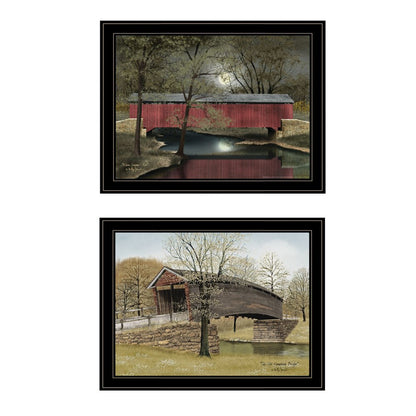 Set Of Two Bridge Collection I 2 Black Framed Print Wall Art HomeRoots