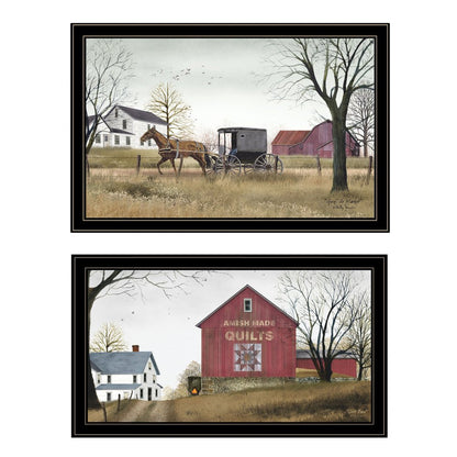 Set Of Two Goin to Market 2 Black Framed Print Wall Art HomeRoots