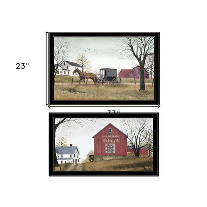 Set Of Two Goin to Market 2 Black Framed Print Wall Art HomeRoots