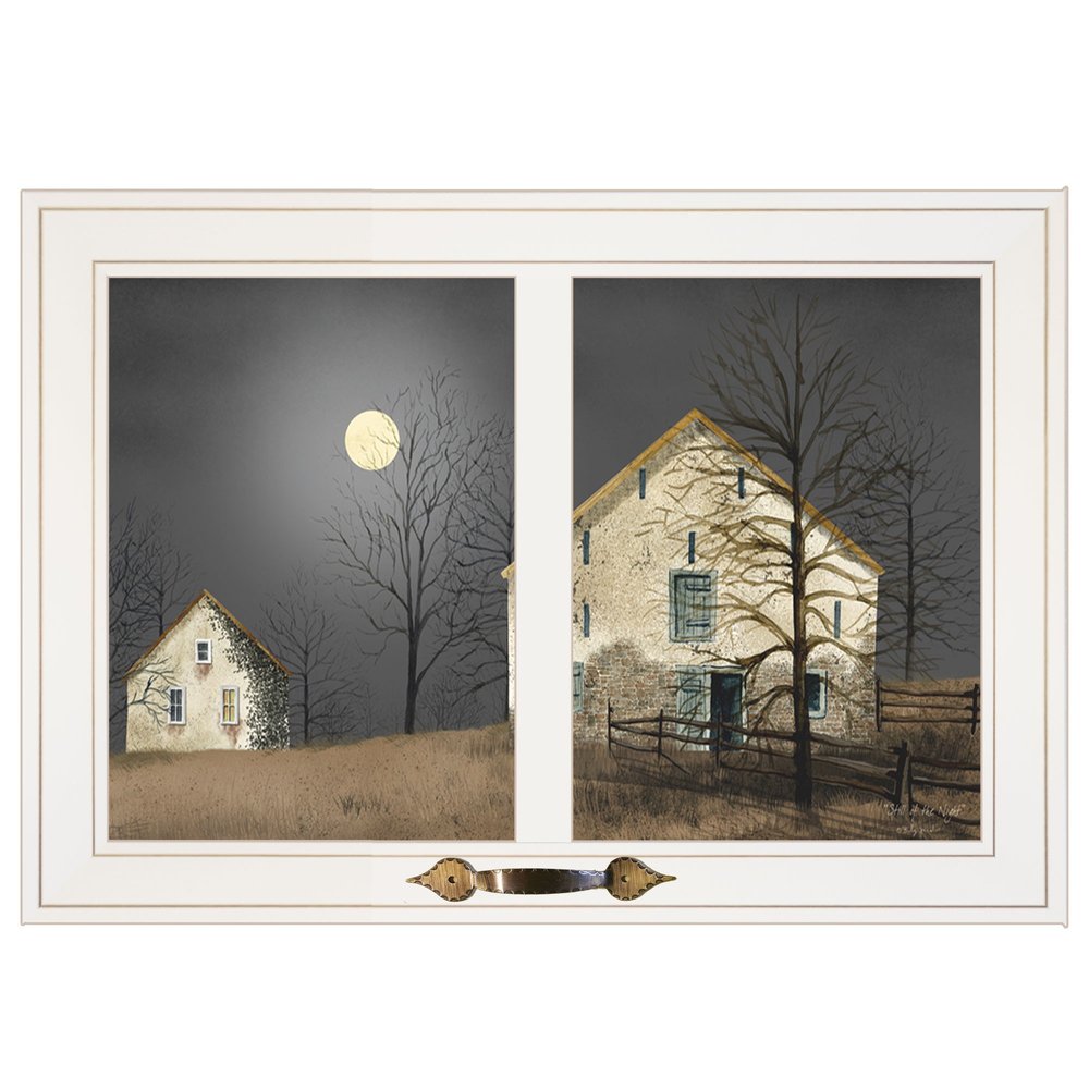 Still of the Night 4 White Framed Print Wall Art — view 1