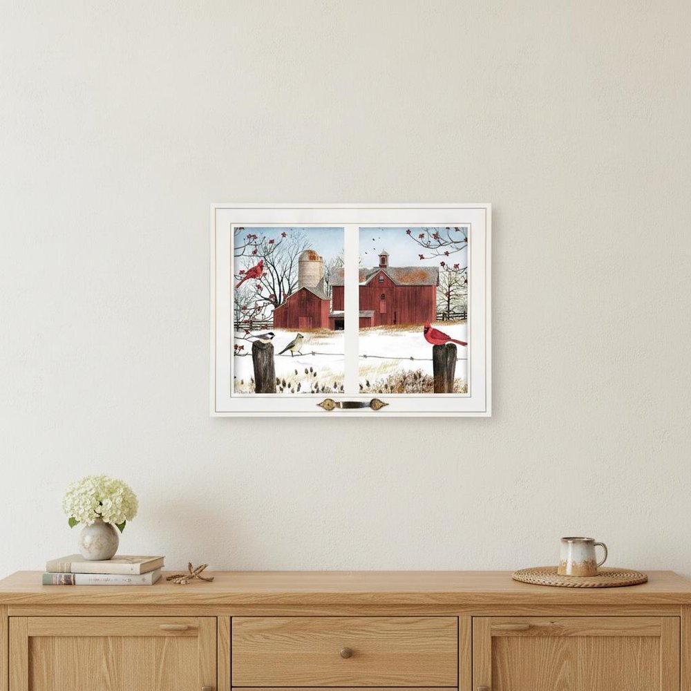 Winter Friends 5 White Framed Print Wall Art HomeRoots