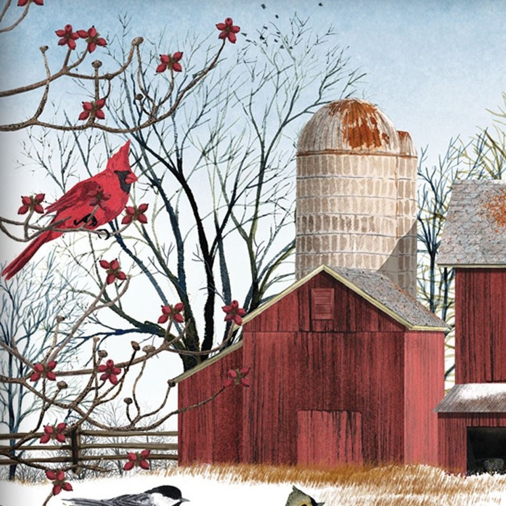 Winter Friends 5 White Framed Print Wall Art — view 5