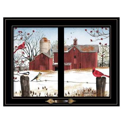 Winter Friends 6 Black Framed Print Wall Art HomeRoots