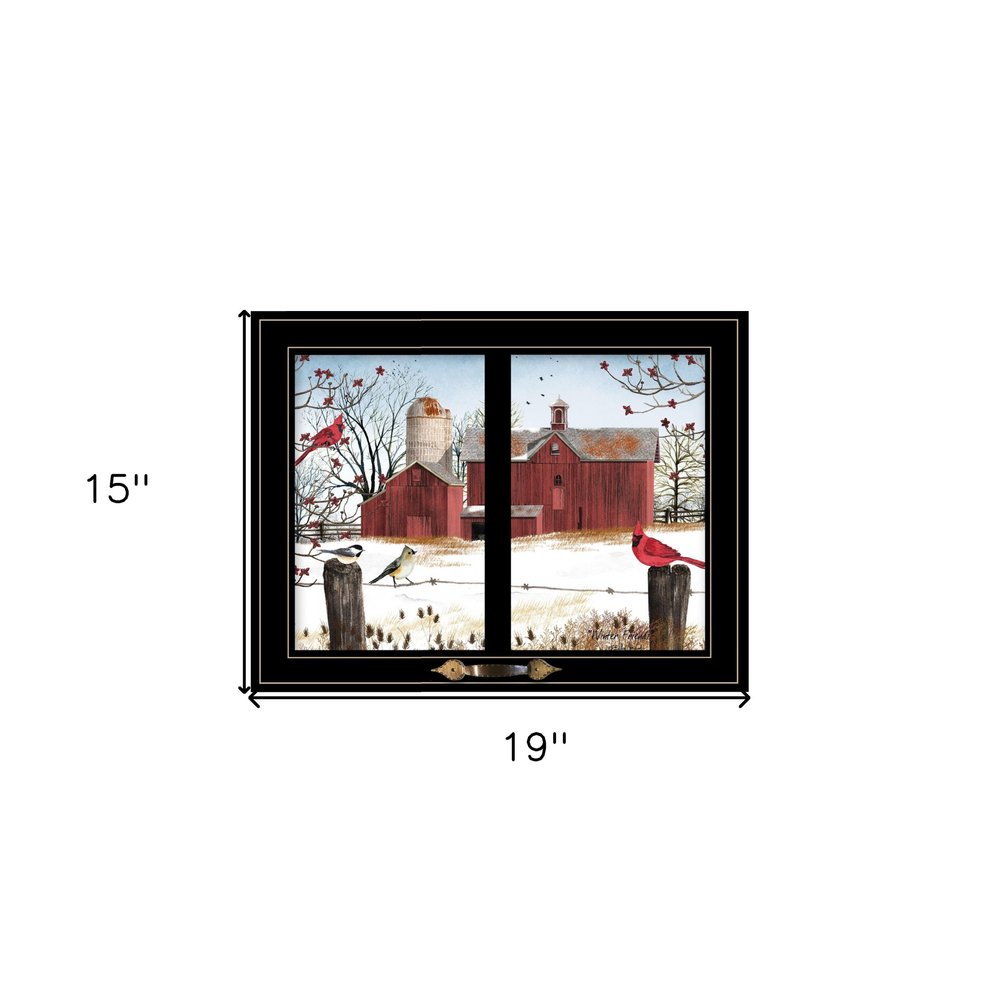 Winter Friends 6 Black Framed Print Wall Art HomeRoots