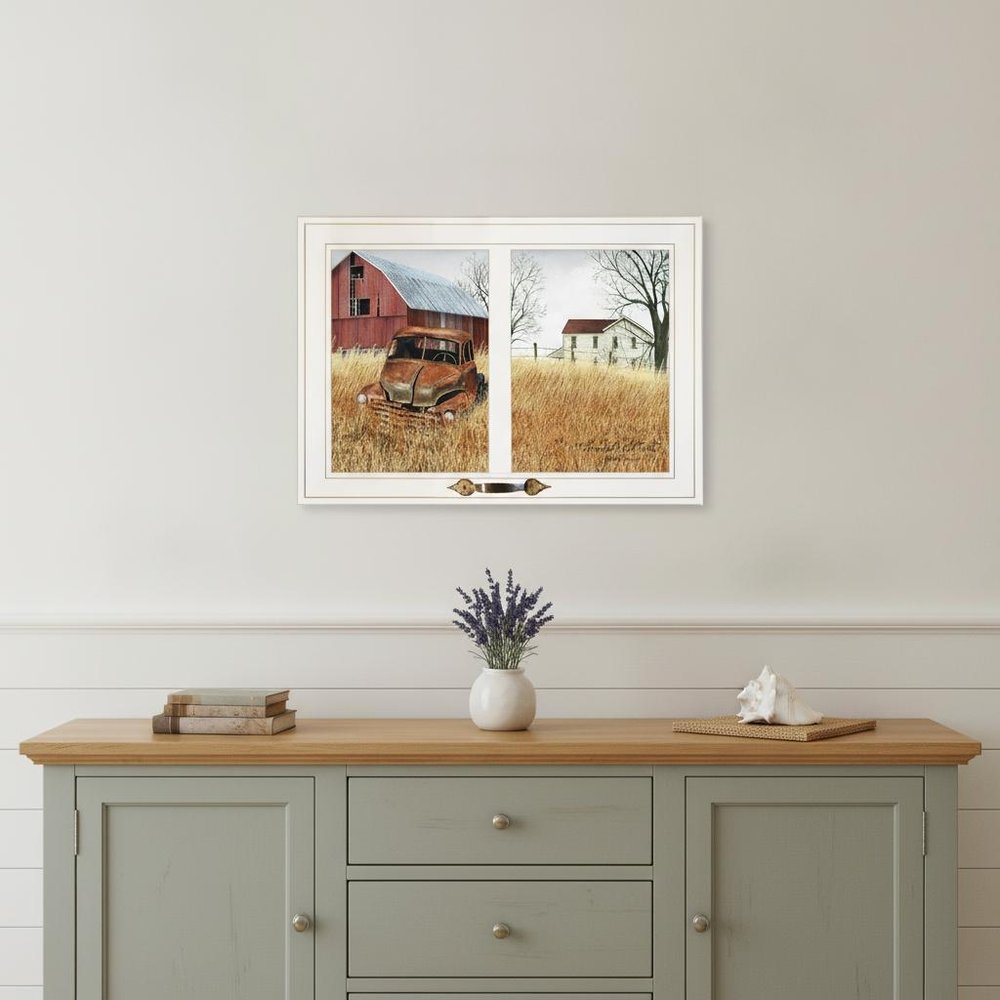 Granddads Old Truck 9 White Framed Print Wall Art HomeRoots