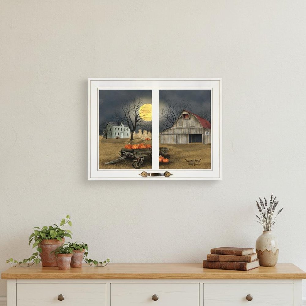 Harvest Moon 9 White Framed Print Kitchen Wall Art — view 3