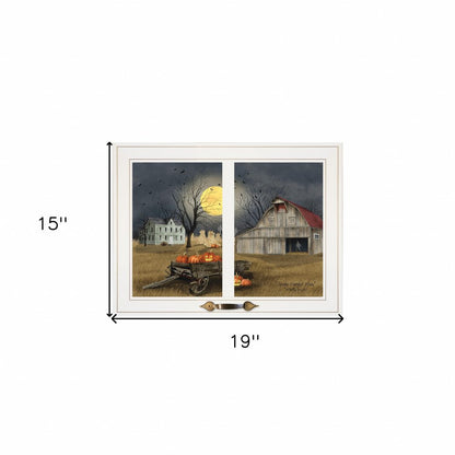 Spooky Harvest Moon 6 White Framed Print Kitchen Wall Art HomeRoots