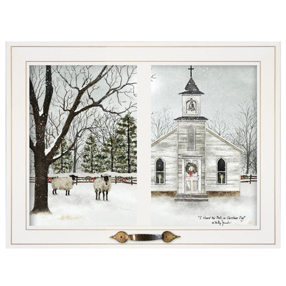 I Heard the Bells on Christmas Day 1 White Framed Print Wall Art HomeRoots