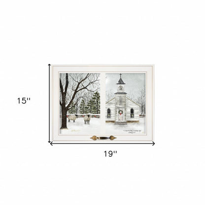 I Heard the Bells on Christmas Day 1 White Framed Print Wall Art HomeRoots