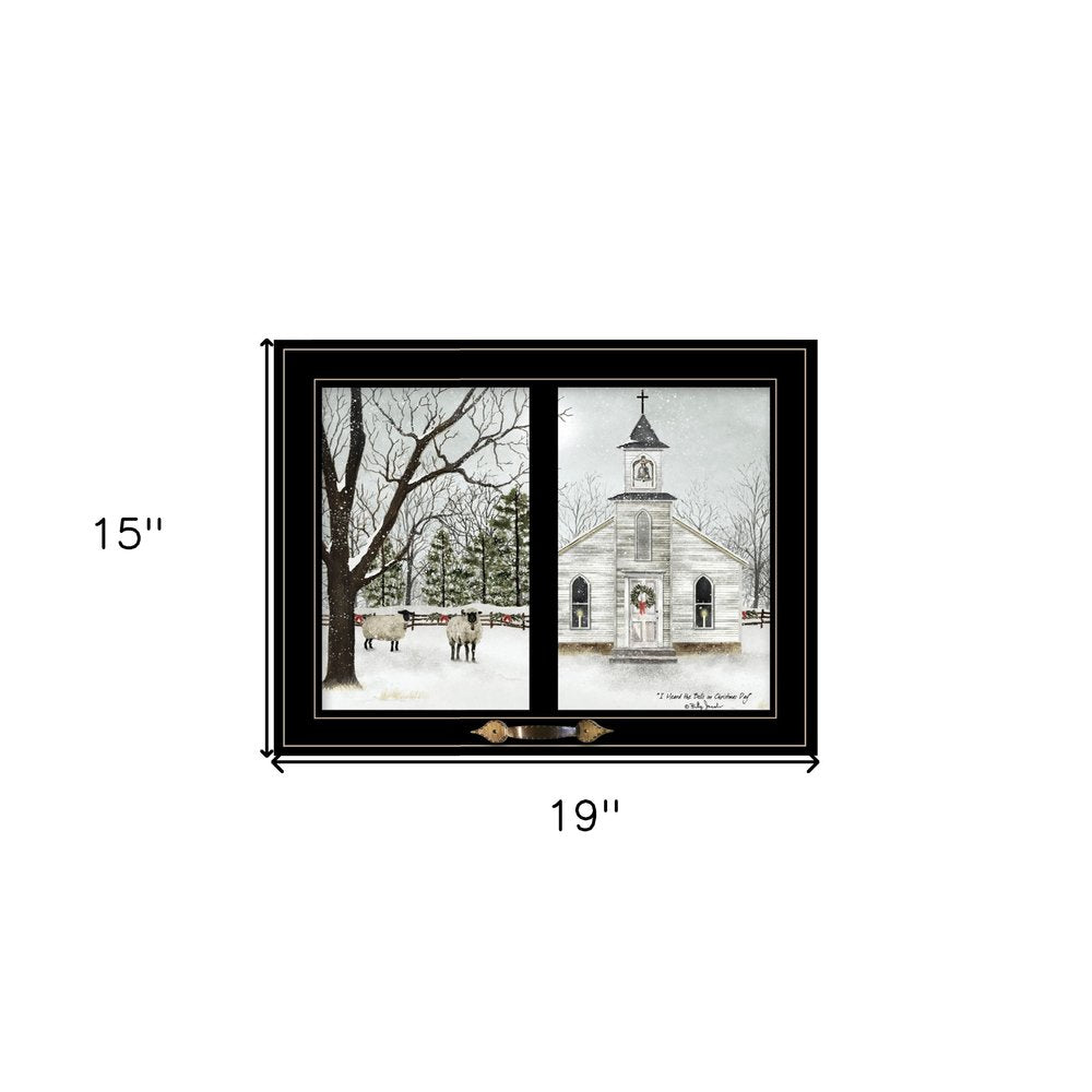 I Heard the Bells on Christmas Day 2 Black Framed Print Wall Art HomeRoots