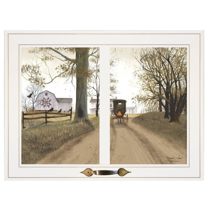 Heading Home 1 White Framed Print Wall Art HomeRoots