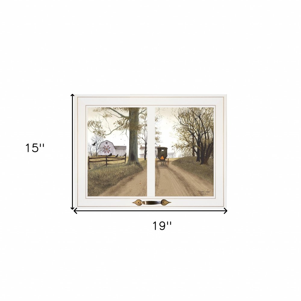 Heading Home 1 White Framed Print Wall Art HomeRoots