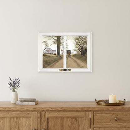 Heading Home 1 White Framed Print Wall Art HomeRoots