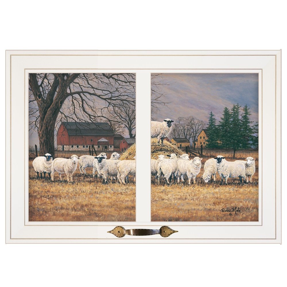 Wool Gathering 2 White Framed Print Wall Art — view 1