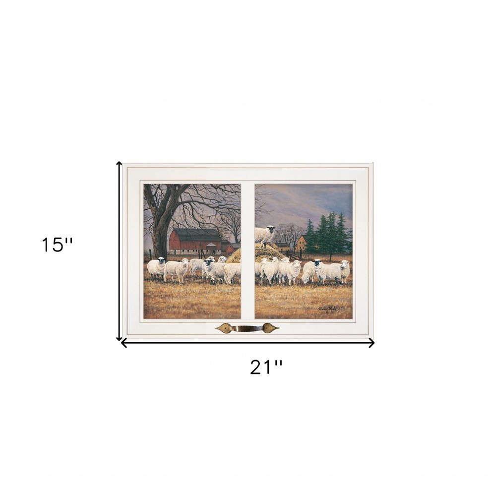Wool Gathering 2 White Framed Print Wall Art — view 3